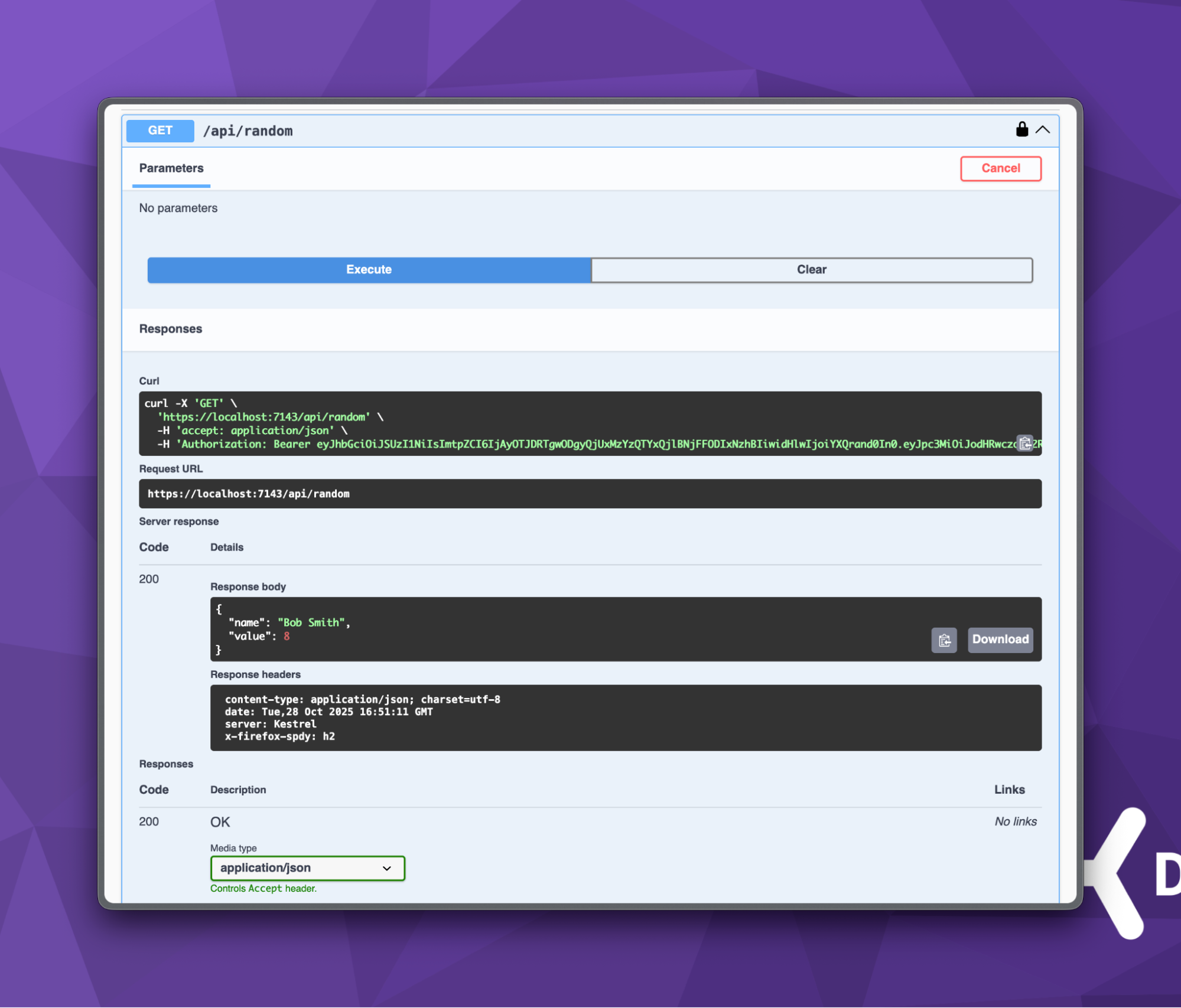 Swagger UI JWT authentication