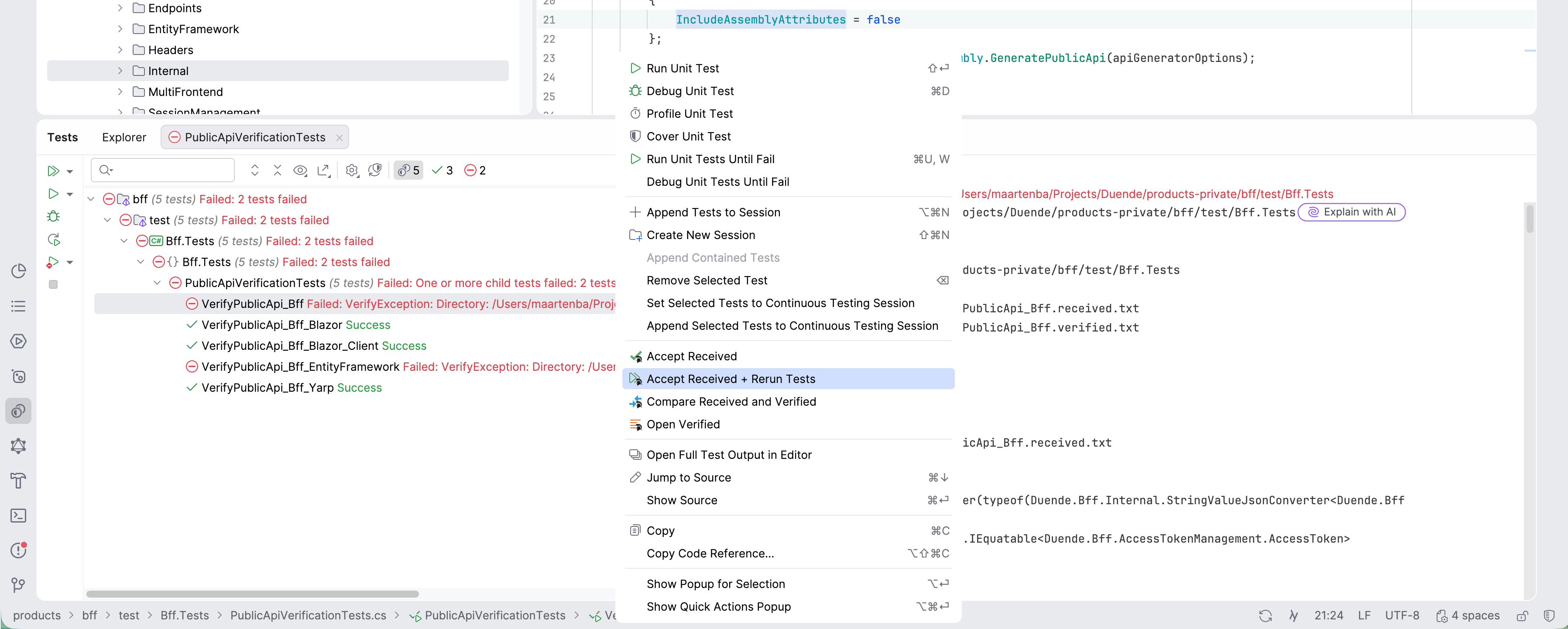 Verify Plugin in JetBrains Rider