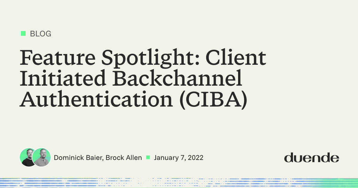CIBA: Client Initiated Backchannel Authentication | Duende