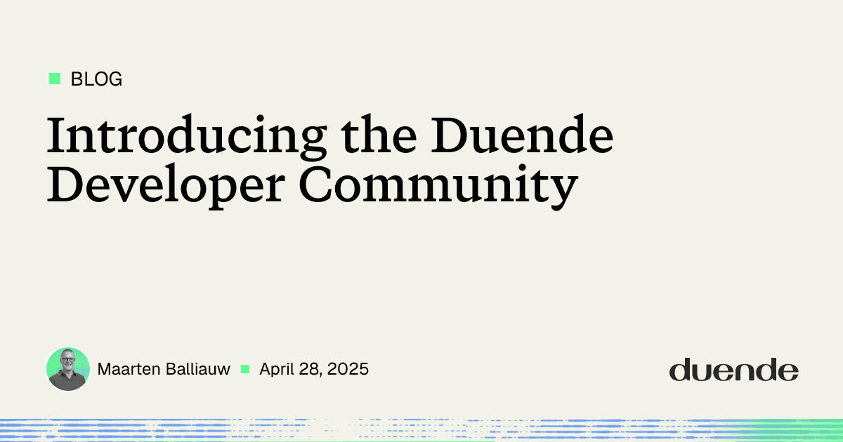 Introducing the Duende Developer Community | Duende