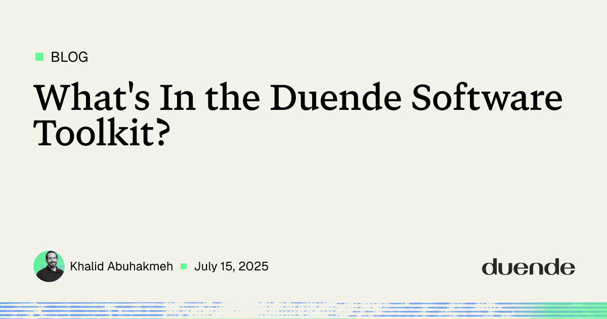 What's In the Duende Software Toolkit? | Duende