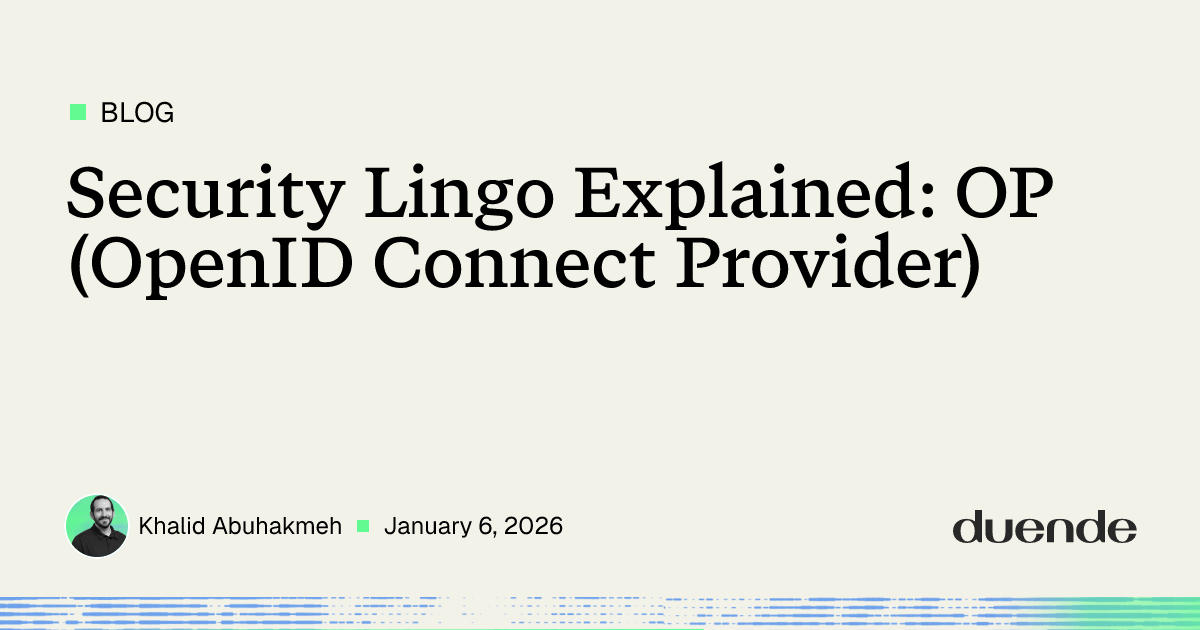 Security Lingo Explained: OP | Duende