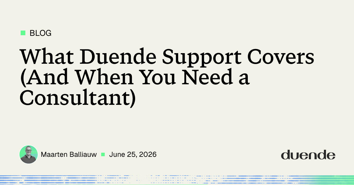 What Duende Support Covers (And When You Need a Consultant) | Duende