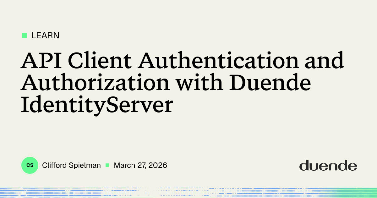 Web API Authentication Using Duende IdentityServer | Duende