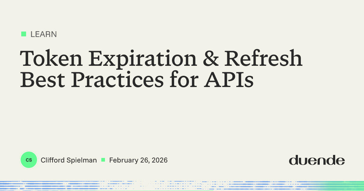 Token Expiration & Refresh Best Practices for APIs | Duende