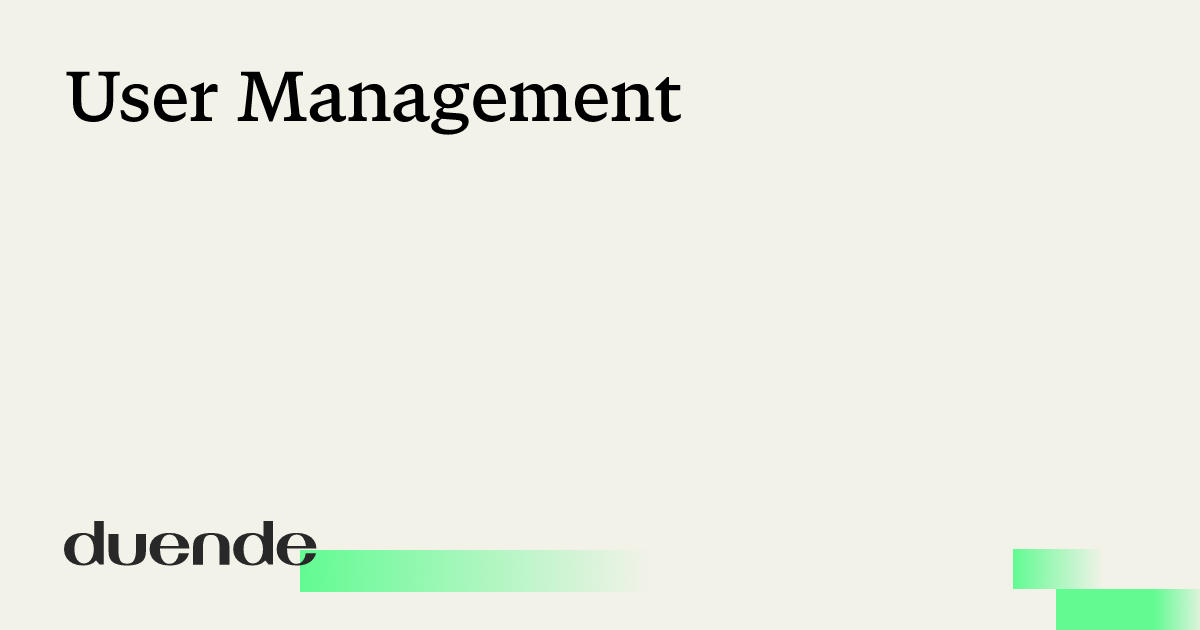 User Management | Duende