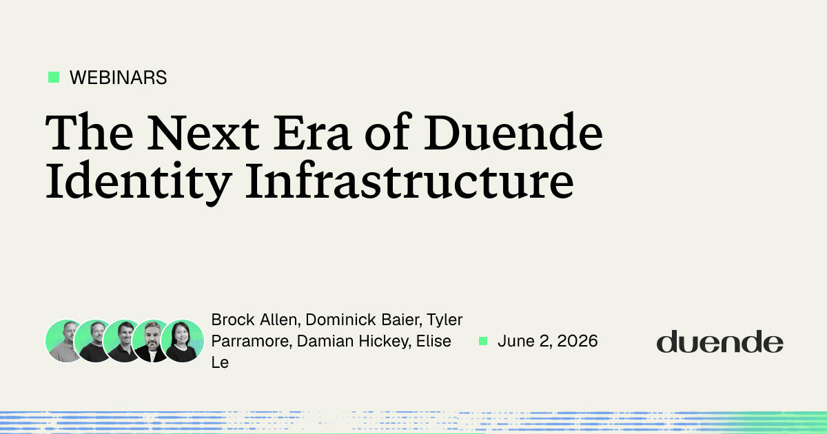 The Next Era of Duende Identity Infrastructure | Duende